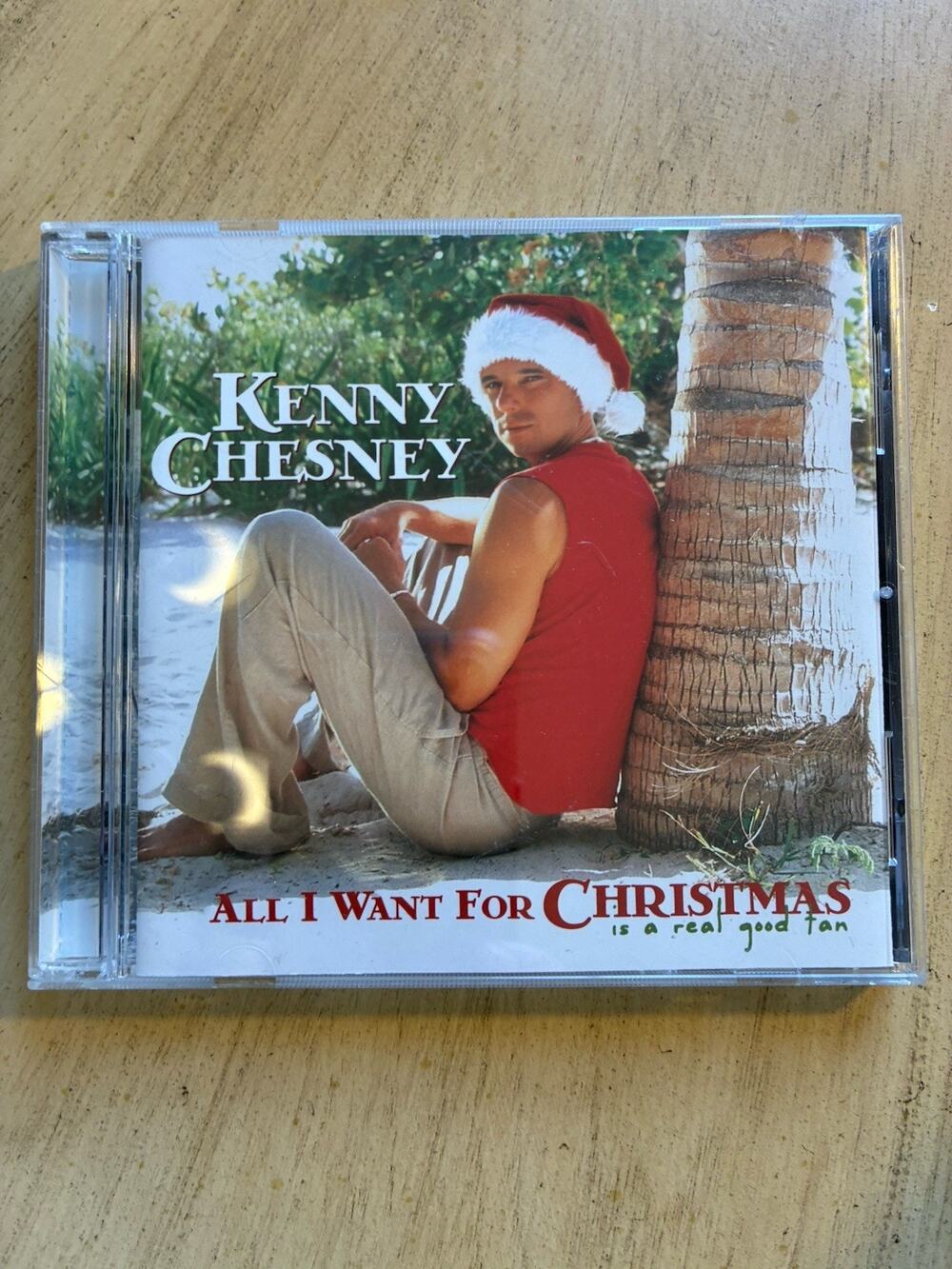 Y2K Kenny Chesney CD Holiday Music Country For Christmas Is a Real Good Tan 2003